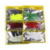 HENGJIA Artificial Soft Fishing Lure 6 pieces one Bag for Japan Shad Soft Fishing Tackle Grub Worm Spiral t Tail Fish Baits