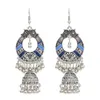 6 Colors Boho Silver Metal Bells Statement Drop Dangle Earrings for Women Festival Party Jewelry