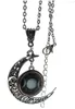 スタームーン宝石が付いている新しいスタイルのトリプルムーン女神ブラックウィッカのネックレスはおしゃれで絶妙です