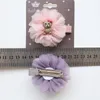 16pcs/lot floral شكل الأطفال دبابيس الشعر الكرتون راتنجات الدب مقاطع الشعر أعلى جودة الفتيات barrettes