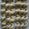 100g Remy Skin Weft Hair Extensions 8a Blonde Brazilian loose Wave Bleach Blonde Hair Products Double Drawn tape in human hair extensions