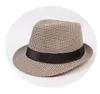 Unisex Wool Houndstooth Felt Fedora Hat With Bands Classic Plaid Jazz Top Caps Panama Bowler Brim Caps For Gentleman