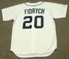 Detroit 8 Ron LeFlore 20 Mark Fidrych 7 Tom Veryzer 45 Cecil Fielder 47 Ack Morris Baseball Jersey Cucite