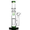 heady tall Straight Glass Bong Colorful Hookah Pipe Vapor 18mm banger Joint oil rigs Bongs circulation of water