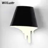 Liquid Wall Lamp Spilled Paint Sconce Hotell Restaurang Cafe Bar Shop Office Hem Mall Dinning Room Bedroom Japan Design Metall Light Fixture