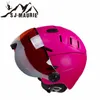 Capacetado de segurança esportiva Patins Homens homens capacete de escalada esportiva ao ar livre com capacete de skate de snowboard de engrenagem de neve visor