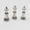 Nieuwkomers 20 stuks 26mm x 12mm Schaakstuk Bedels Antiek Zilver Tone 3D Pion Stuk bedelhanger voor Sieraden DIY maken6779745