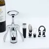 Red Wine Bottle Cap Opener Corkscrew Vacuum Stopper Foil Cutter Pourer Kit Energy Saving