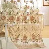 Pastoral Embroidered Curtains For living Room Bedroom Floral Half Shading Curtains Window Treatment Curtain drapes Home Decor P321Z30