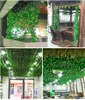 2,2 milhões de plantas falsificados artificiais verde flor do casamento vegetação guirlanda decoração Folhas da hera Artificial Grape Vine baratos