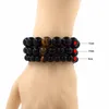Groothandel Zwart Natuurlijke Zwarte Onyx Stenen Kralen Mode Armbanden Mannen Vrouwen Stretch Gift Yoga Armband