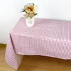 Cotton Linen Table Cover garden style Table cloth lattice fabric Vintage Rectangle Dinner Picnic Table Cloth Home Decoration