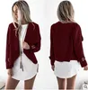 Casacos Mulheres Lapela Pescoço Casacos Feminino Moda Outwear Slim Outono Tops Casual Manga Longa Blusa Jaquetas Blusas Mulheres Vestido B2725