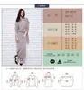 17 الخريف والشتاء أزياء المرأة الكورية سترة متماسكة اللباس شق تنورة بدلة قطعتين سترة الكشمير أصيلة