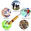 Mini Aluminium Whistle Dogs för träning med Keychain Key Ring Outdoor Survival Emergency Exploring Free Shipping