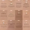 136 Diseños Dogeared Joyas Gargantillas Collares Con Tarjeta Colgante Plateado Oro Plata Collar Pequeño Regalo para Amigos Familias Regalo de la promoción