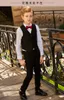 Yeni Kırmızı Yüksek kaliteli Boy Örgün Durum Seti Çocuk Kıyafet Düğün Giyim Suits Doğum Günü Partisi Balo Suit (ceket + pantolon + kravat + yelek) NO 3
