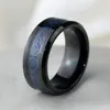 Sz612 TWEE RINGEN Paar Ringen Zijn Haar Blauwe Zirkoon Zwart Goud Gevuld Women039s Ring Draak Patroon Roestvrij Staal Men039s7917995