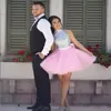 Sequined Prom Dresses A Line Short Party Dresses Cheap Tutu Skirt Zipper Back Formal Dresses Evening Wear Homecoming Gowns DH188