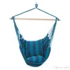 Anti-usure toile corde suspendue chaise étudiant dortoir pratique hamac balançoire intérieure et extérieure bleu rayure nouveauté 65xr dd4442347