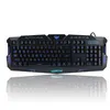 M200 Russo / Inglês Office Keyboard Gamer 3 Cor Comutável Retroilumps LED USB Wired Teclado com sensação mecânica semelhante