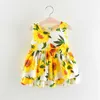 Mädchen Kleid Baby Sommer Sonnenblumen Druck Kleid Kleidung Mädchen Ärmelloses Kleinkind Mädchen Sommer Kostüm