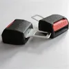 뜨거운 2pcs 유니버설 자동차 안전 조정 가능한 안전 벨트 클립 확장기 확장 블랙 시트 벨트 및 패딩