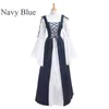 2018 Medieval Renaissance Dress Cotton Long Maxi Dresses Gowns Victorian Gothic Vintage Long Sleeve Renaissance Costume sexy