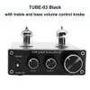 FX-Audio TUBE-01 and TUBE-03 Mini Tube Preamp Tube Amplifier HIFI Preamplifier Treble Bass Adjustment With DC12V Power Plug