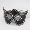 Bondage Sexy Women Leather Halloween Masquerade Eye face Masks Studded Fox Cat party Punk Cosplay #E94