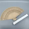 DHL Custom Chinese Sandalwood Scented fans Wooden Openwork craft fan personal Hand Held Folding Fans for Wedding gift Birthday Home Decor