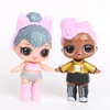 8pcs lote 9cm LOL Doll American PVC Kawaii Children Toys Anime Figuras de Ação Realista Reborn Dolls para meninas Aniversário de aniversário G1937364