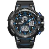 Sport G montres armée montre pour homme montre à Quartz LED numérique double temps hommes horloge 1376C reloj hombre Sport montre armée