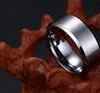 Moda Black Titanium Ring Men terminou as jóias clássicas de jóias para as faixas de casamento de festas masculinas Anilos