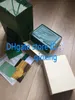 2017 avec intérieur extérieur nouveau modèle boîte en bois montre boîtes vertes papiers papiers de certification carte traduction manuelle portefeuille montres tag-livret