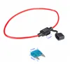 5 pièces porte-fusible de voiture 14 AWG GA. Fil de cuivre en ligne Mini lame pour porte-fusible de boucle de voiture 12V fil de calibre 14 étanche