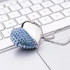 Crystal Heart Design 32GB USB 2.0 Flash Drives Enough Memory Sticks Flash Pen Drive for Computer Laptop Mac Tablet Multicolor Free Shipping