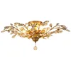 American Iron Crystal Chandelier Light Fixtures village Ceiling Lights Indoor Chandeliers lamp Black Bronze