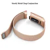 Fitbit 충전 용 스테인레스 스틸 마그네슘 밀라 니즈 루프 밴드 Fitbit 충전 용 Watchband 3 교체 용 손목 밴드 용 스트랩
