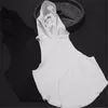 パデガオメンズフィットネスフーダイタンクトップブラックホワイトサマーの袖なしフーディーズティーマッスルトレーニングシングレットTシャツヒップホップタンクトゥ255V