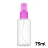 20ml 25ml 30ml 50ml 75ml Color aleatorio de viaje atomizador de Perfume de plástico transparente pequeño MIni botella recargable de aerosol vacío