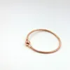 Mooie Vrouwen 18K Rose Gold 3mm Snake Chain Armband Fit Pandora Zilveren Bedels Europese Kralen Armband DIY Sieraden Maken