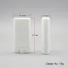 15g White/ Transparent Flat Empty Lipstick Tube DIY Lip Balm Tube with Big Volume Deodorant Tubes