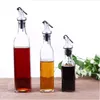 Bouteilles de vinaigre de sauce domestique transparentes avec couvercles, bouteille d'huile en verre, outils de cuisine anti-poussière faciles à nettoyer 3 2yt3 BB