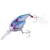 1 pièces 6.5cm 18g leurre dur Pesca Wobbler leurres de pêche trois poissons corps Style basse appâts artificiels avec plumes aigus crochets