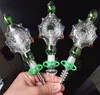 2020 Nectar Collector Kit Perc Pingentes Kit com 14 milímetros de titânio prego Quartz Dica Wearable Vidro Cachimbos plataforma de petróleo de vidro Bongs