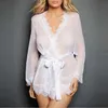 Kvinnor Sommar Sleepwear Sexig Underkläder Lace-up Plus Size Sleeping Wear Nightwear 2018 Nyaste Hemkläder 1 Set