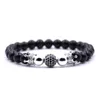 New Fashion Natural Stone Luxury Shambala Crown Beads Armband Yoga Armband för Menwomen Handgjorda Smycken Pulsera Tillbehör