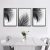 Siyah Beyaz Palmiye Ağacı Tuval Posterler Ve Baskılar Minimalist Boyama Duvar Sanatı Dekoratif Resim Nordic Stil Ev Dekor