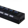 4 or 7 Port USB Extension Splitter Hi-speed USB2.0 480Mbps USB Hub Ports Compatible with USB 1.1/1.0 NO Package